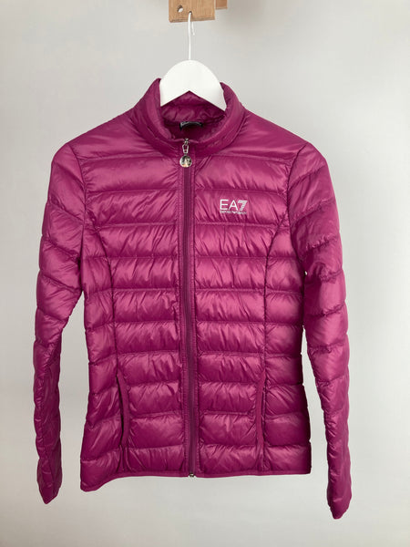Emporia Armani pink puffer jacket size s (uk10)
