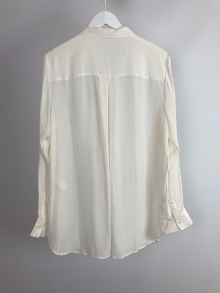 The white company silk blouse size uk16