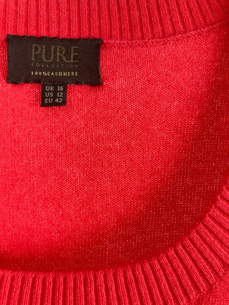 Pure cashmere tank top size uk16