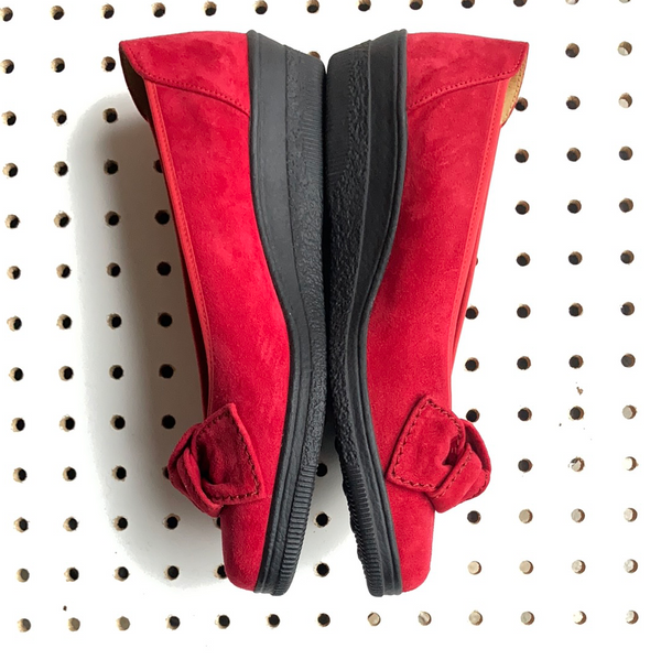 Gabor red nubuck  shoes size uk 5.5