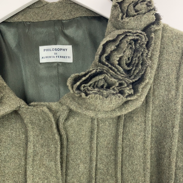 Philosophy Di Alberta Ferretti felt wool jacket size uk10