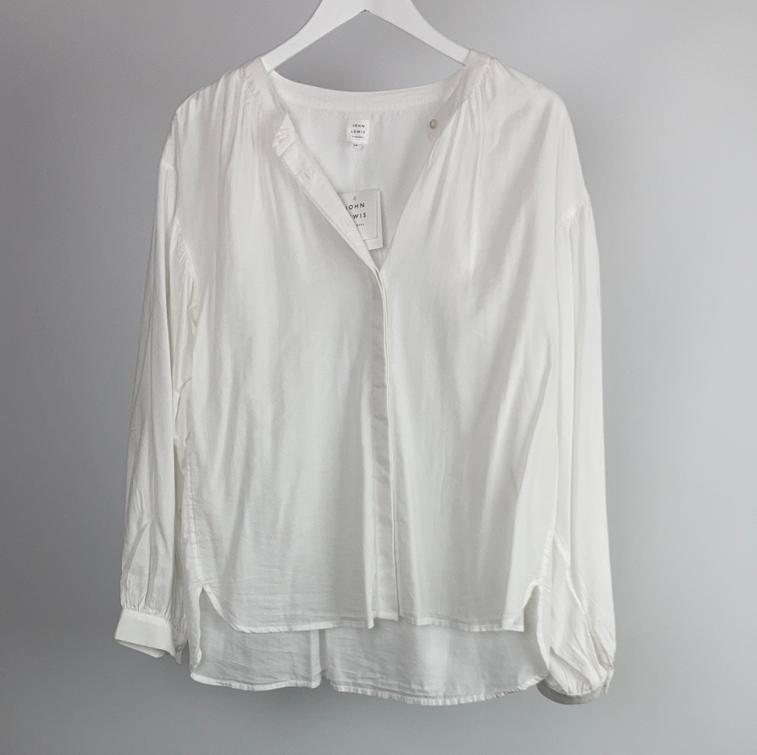 John Lewis white blouse size 12