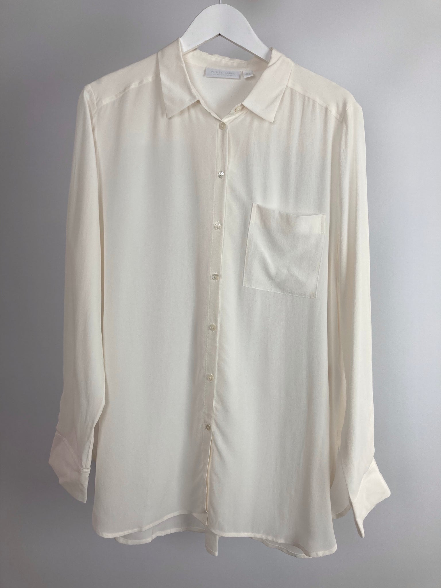 The white company silk blouse size uk16