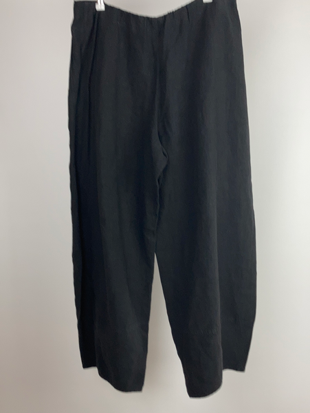 Oska black linen trousers size 5(uk18/20)